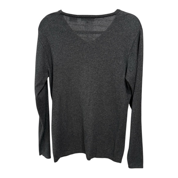 DONN GRAY V-Neck gray sweater Silk Cashmere women’s size S - Picture 5 of 8